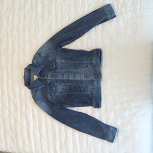 AG Adriano Goldschmied Faded Blue Stretch Denim Jacket Small